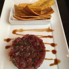 Gluten-free tuna tartare from Madison Square Tavern
